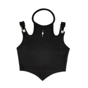 Hip-Hop Style Trendy Tank Top — Black