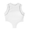 Minimalist-Style Trendy Tank — White