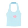 Cropped Tank Top — Lake Blue